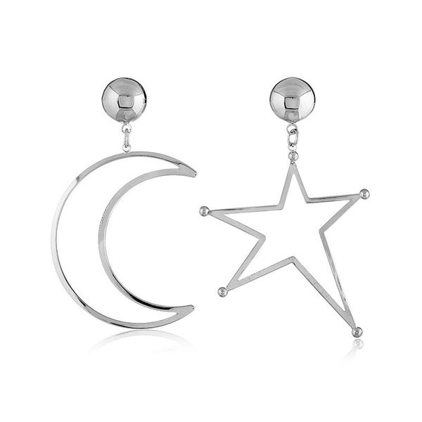 dangle & chandelier trend exaggeration star moon big earrings drop statement fashion simple women's temperament asymmetric metal j, Silver
dangle & chandelier trend exaggeration star moon big earrings drop statement fashion simple women's temperament asymmetric metal j, Silver