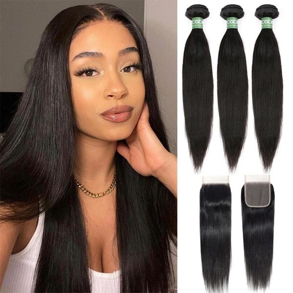 human hair bulks aricabin brazilian straight bundles with closure remy weaves bone 3/4, Black
human hair bulks aricabin brazilian straight bundles with closure remy weaves bone 3/4, Black