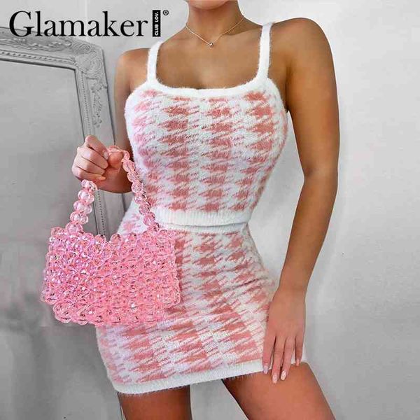 glamaker knitted sleeveless suit sets women pink two piece and skirt set autumn fashion ladies co ord club outfits 210412, White
glamaker knitted sleeveless suit sets women pink two piece and skirt set autumn fashion ladies co ord club outfits 210412, White