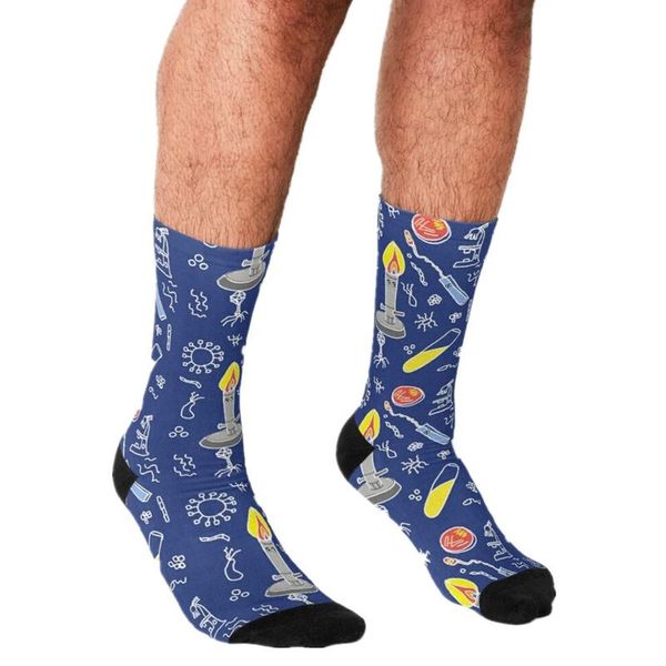 men's socks funny harajuku microbiology lab bunsen printed hip hop men happy cute boys street style crazy for, Black 
men's socks funny harajuku microbiology lab bunsen printed hip hop men happy cute boys street style crazy for, Black