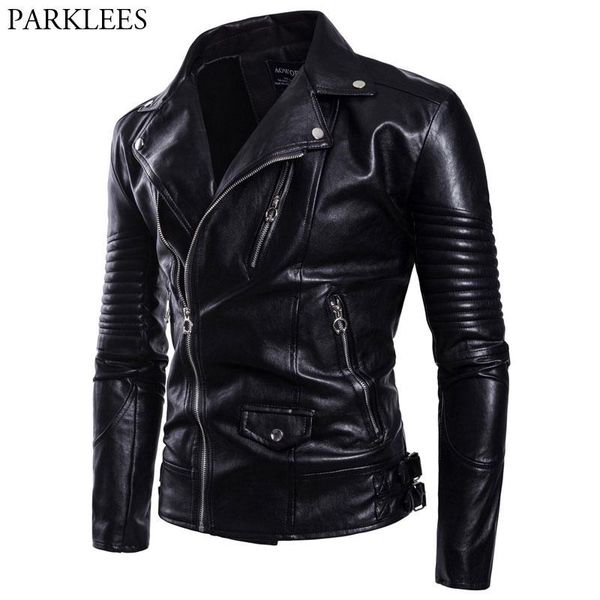 men's fur & faux motorcycle biker leather jacket men classic multi zipper pu jackets mens causal windproof chaqueta cuero hombre, Black
men's fur & faux motorcycle biker leather jacket men classic multi zipper pu jackets mens causal windproof chaqueta cuero hombre, Black
