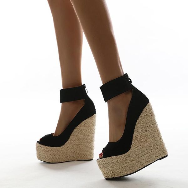 sandals 2021 women fish mouth non-slip platform slope high heels sandalssandals outdoor style for, Black
sandals 2021 women fish mouth non-slip platform slope high heels sandalssandals outdoor style for, Black