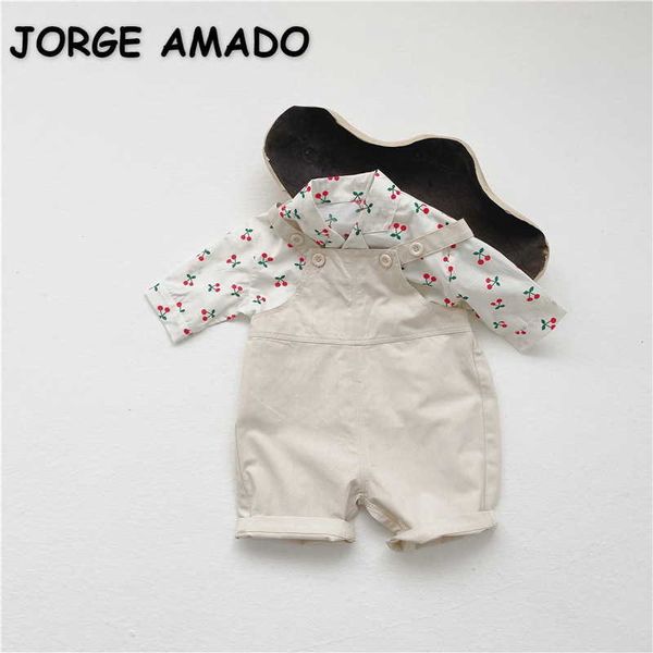 wholesale spring korean style baby girl 2-pcs sets cherry long sleeves shirts + overalls kids clothes e5032 210610, White
wholesale spring korean style baby girl 2-pcs sets cherry long sleeves shirts + overalls kids clothes e5032 210610, White