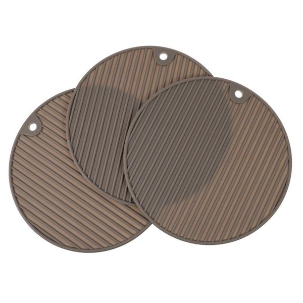 mats & pads 3pcs silicone heat insulation coasters cup pot kitchen supplies