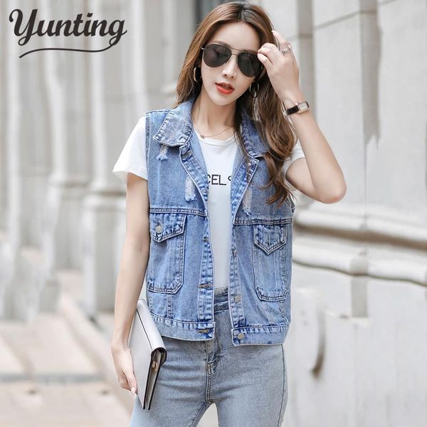 women's vests button denim sleeveless vest jean jacket fashion waistcoat 2021 summer coat outwear plus size m-xl, Black;white
women's vests button denim sleeveless vest jean jacket fashion waistcoat 2021 summer coat outwear plus size m-xl, Black;white