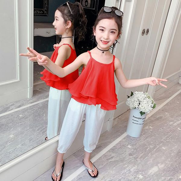 clothing sets summer girls set children sling + pants 2pcs kids outfits fashion baby girl clothes 5 6 7 8 10 12 years, White
clothing sets summer girls set children sling + pants 2pcs kids outfits fashion baby girl clothes 5 6 7 8 10 12 years, White
