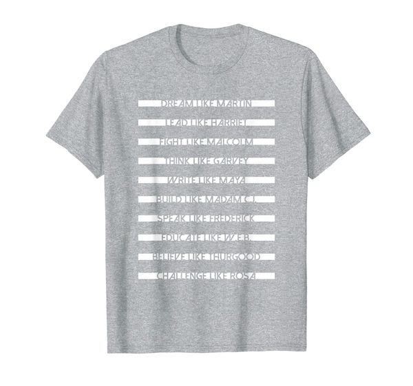 men women inspirational black history influential leaders t-shirt, White;black
men women inspirational black history influential leaders t-shirt, White;black