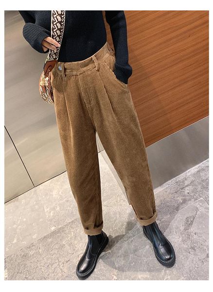 women's pants & capris corduroy harem autumn winter women elastic waist casual black trousers pantalon femme plus size pant, Black;white
women's pants & capris corduroy harem autumn winter women elastic waist casual black trousers pantalon femme plus size pant, Black;white