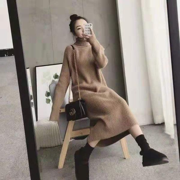 casual dresses whcw cgdsr solid winter warm jumper sweater dress women korean style woman thick knitted pollover 2021 autumn, Black;gray
casual dresses whcw cgdsr solid winter warm jumper sweater dress women korean style woman thick knitted pollover 2021 autumn, Black;gray