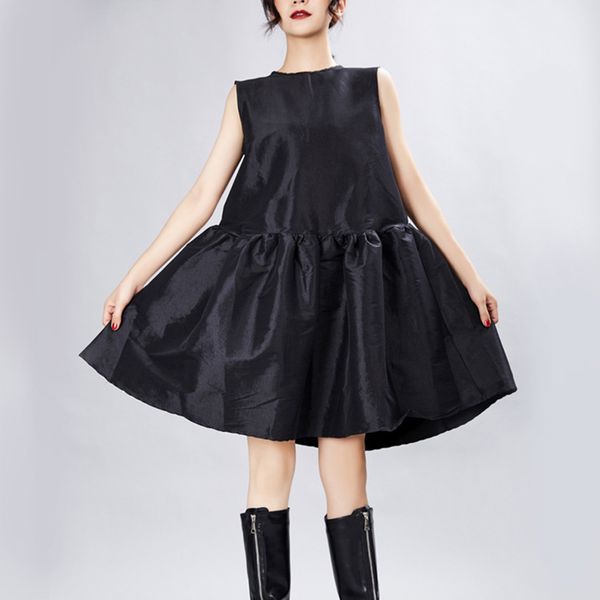 casual dresses women black ruffles split temperament round neck long sleeve loose fit fashion tide spring summer jx337, Black;gray
casual dresses women black ruffles split temperament round neck long sleeve loose fit fashion tide spring summer jx337, Black;gray