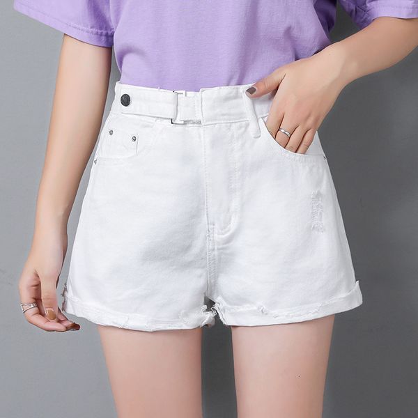 women's shorts white denim loose summer 2020 new high waist net red korean version slim a-line wide leg pants, White;black
women's shorts white denim loose summer 2020 new high waist net red korean version slim a-line wide leg pants, White;black