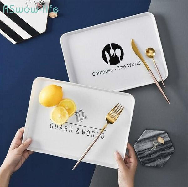dishes & plates rectangular plastic household simple bread breakfast plate cup el tea tray for fruit tableware
dishes & plates rectangular plastic household simple bread breakfast plate cup el tea tray for fruit tableware