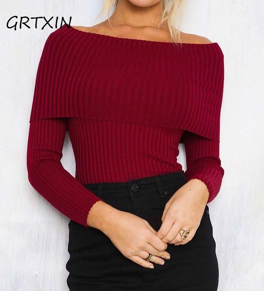 women's sweaters off shoulder knitted sweater women winter slim oversized and pullovers autumn pink jumper pull femme, White;black
women's sweaters off shoulder knitted sweater women winter slim oversized and pullovers autumn pink jumper pull femme, White;black