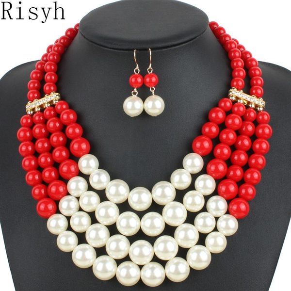 chokers risyh big brand handmade pearl fashion exaggerated ladies string clavicle multilayer necklace, Golden;silver
chokers risyh big brand handmade pearl fashion exaggerated ladies string clavicle multilayer necklace, Golden;silver