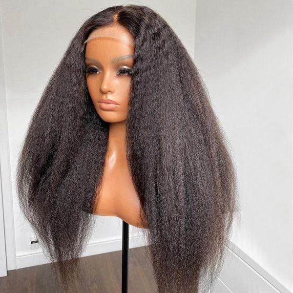 synthetic wigs yaki 26inch long kinky straight black preplucked lace front wig for fashion women with baby hair 180%density daily
synthetic wigs yaki 26inch long kinky straight black preplucked lace front wig for fashion women with baby hair 180%density daily