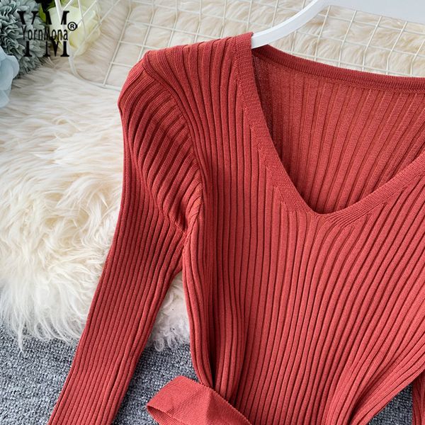 2021yornmona elegant v neck split midi dress 2021 autumn winter women knitted sweater dress button long sleeve sashes bodycon dress, Black;gray
2021yornmona elegant v neck split midi dress 2021 autumn winter women knitted sweater dress button long sleeve sashes bodycon dress, Black;gray