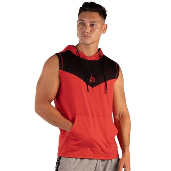 men' tank men gym jogging stitching breathable fitness workout sleeveless sweatshirt cotton hooded vest male casual clothing, White;black
men' tank men gym jogging stitching breathable fitness workout sleeveless sweatshirt cotton hooded vest male casual clothing, White;black