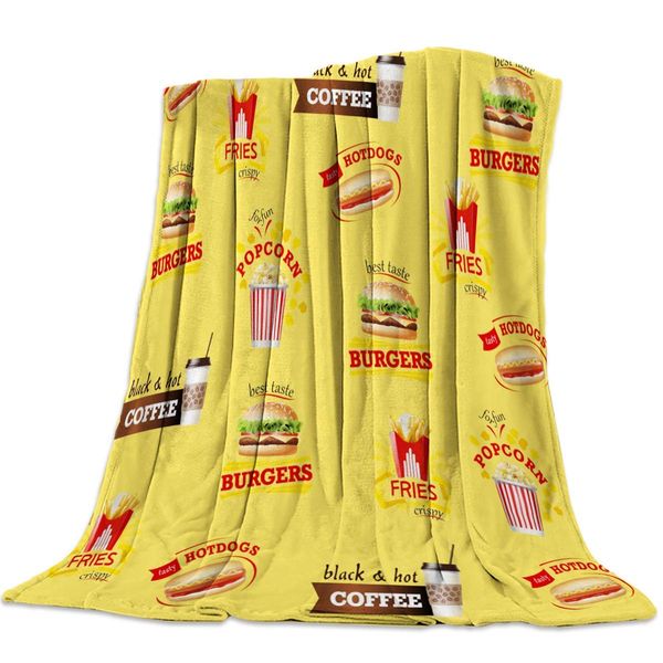 fast food burger fries pizza ice cream flannel fleece throw blanket lightweight cozy bed sofa blankets super soft fabric
fast food burger fries pizza ice cream flannel fleece throw blanket lightweight cozy bed sofa blankets super soft fabric