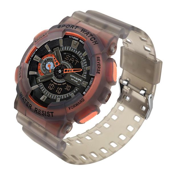 wristwatches men's dual display electronic fluorescent watches sports 30m waterproof alarm clock cool luminous satch timing 3029, Slivery;brown
wristwatches men's dual display electronic fluorescent watches sports 30m waterproof alarm clock cool luminous satch timing 3029, Slivery;brown