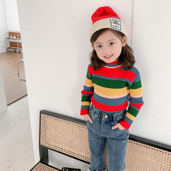 pullover girl sweater kids baby outwear  2021 rainbow fleece thicken warm winter autumn knitting cardigan children clothing, Blue
pullover girl sweater kids baby outwear  2021 rainbow fleece thicken warm winter autumn knitting cardigan children clothing, Blue