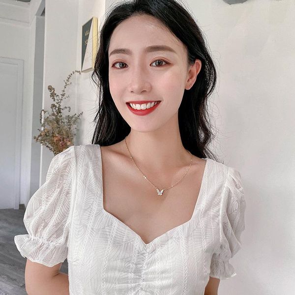 pendant necklaces pure and fresh style butterfly necklace female tide temperament web celebrity contracted joker delicate gift, Silver
pendant necklaces pure and fresh style butterfly necklace female tide temperament web celebrity contracted joker delicate gift, Silver