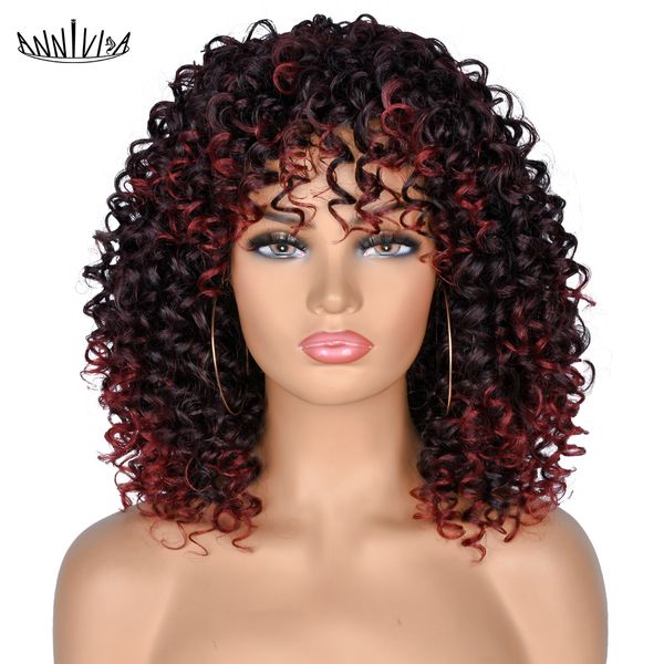 anniva short curly afro wigs with bangs for white black women synthetic african ombre brown blonde natural fiber hair
anniva short curly afro wigs with bangs for white black women synthetic african ombre brown blonde natural fiber hair