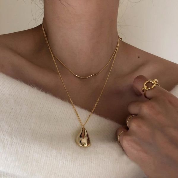 chokers allme unique design irregular pendant necklace for women double layered gold color copper thin chain necklaces gift, Golden;silver
chokers allme unique design irregular pendant necklace for women double layered gold color copper thin chain necklaces gift, Golden;silver