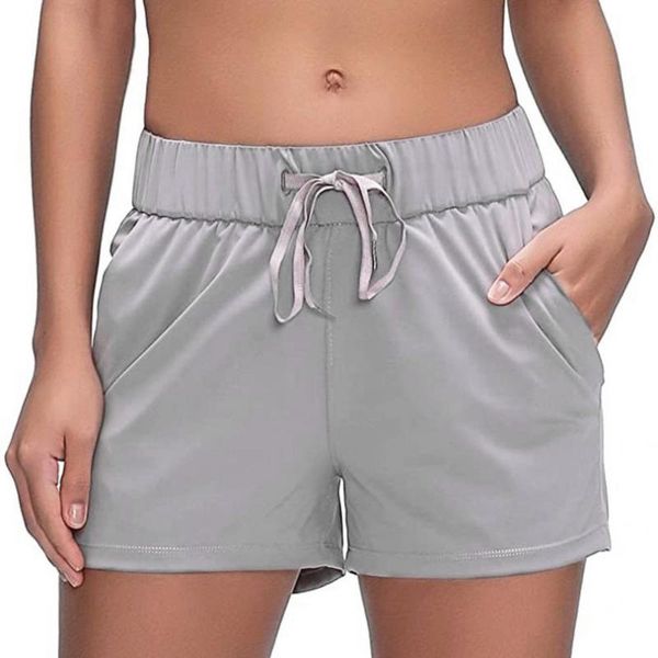 women's shorts breathable fashion solid color elastic waist casual women high streetwear, White;black
women's shorts breathable fashion solid color elastic waist casual women high streetwear, White;black