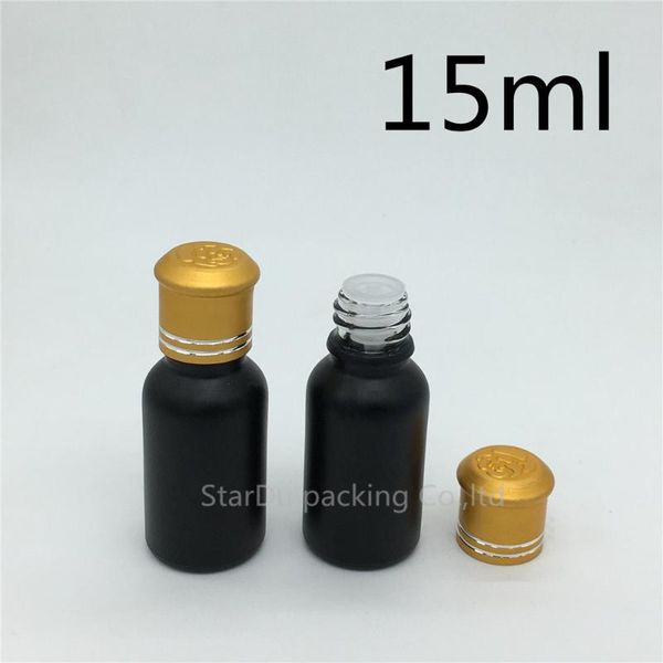 storage bottles & jars 200pcs/lot 15ml black frosted glass bottle, 15cc vials essential oil bottle with gold cover perfume
storage bottles & jars 200pcs/lot 15ml black frosted glass bottle, 15cc vials essential oil bottle with gold cover perfume