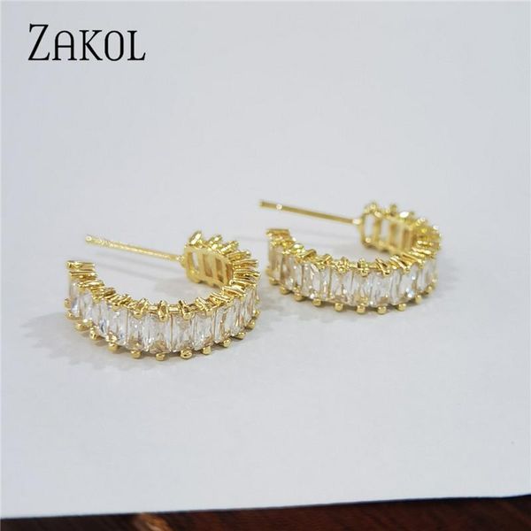 stud zakol trendy baguette cubic zirconia t stone earrings for women fashion circle bridal wedding accessories fsep2485, Golden;silver
stud zakol trendy baguette cubic zirconia t stone earrings for women fashion circle bridal wedding accessories fsep2485, Golden;silver