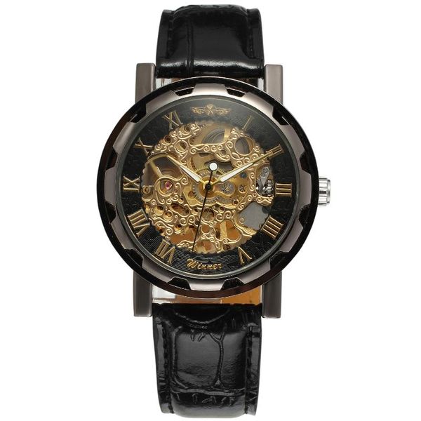 wristwatches t-winner watch circular hollow mechanical men's black strap wrist silver steel, Slivery;brown
wristwatches t-winner watch circular hollow mechanical men's black strap wrist silver steel, Slivery;brown