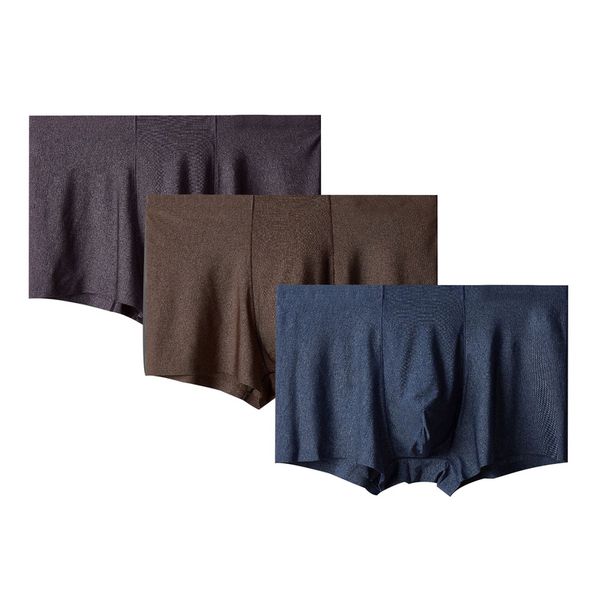 gray-purple 3-piece set of ice silk seamless men is boxer shorts, fashionable breathable u convex ice silk men is underwear, Black;white
gray-purple 3-piece set of ice silk seamless men is boxer shorts, fashionable breathable u convex ice silk men is underwear, Black;white