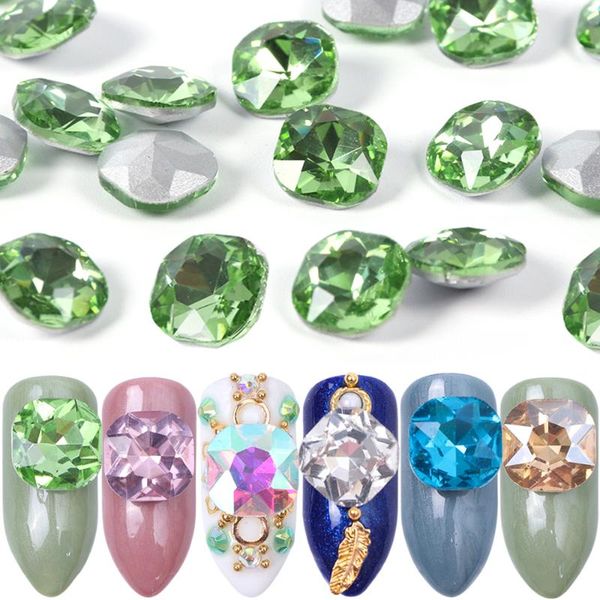 nail art decorations 10pcs crystals rhinestones strass ab gems charms square diamond stone decoration glitter manicure accessories tools, Silver;gold
nail art decorations 10pcs crystals rhinestones strass ab gems charms square diamond stone decoration glitter manicure accessories tools, Silver;gold