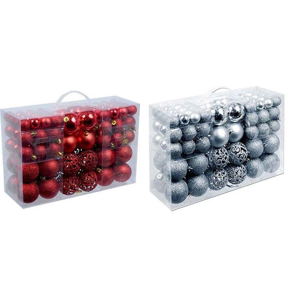 party decoration 200pcs christmas ball box set available holiday tree ornament decorations silver & red
party decoration 200pcs christmas ball box set available holiday tree ornament decorations silver & red