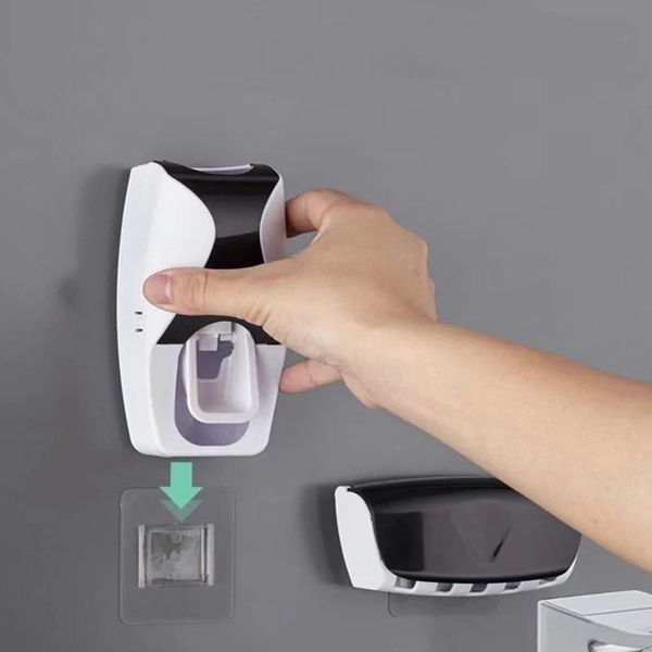 toothbrush holders automatic toothpaste dispenser holder storage rack wall mount household bathroom accessories, squeezer set
toothbrush holders automatic toothpaste dispenser holder storage rack wall mount household bathroom accessories, squeezer set