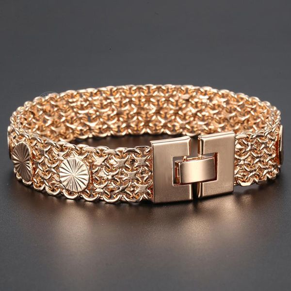 link, chain 12mm bangle heart love for women girls 585 rose gold double weaving rolo cable link bracelet 20cm female jewelry dcb42, Black
link, chain 12mm bangle heart love for women girls 585 rose gold double weaving rolo cable link bracelet 20cm female jewelry dcb42, Black
