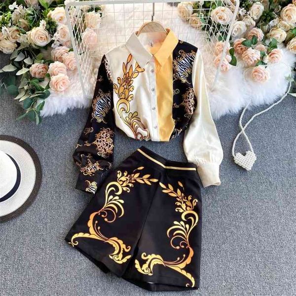 fashion temperament suit ladies shirt color matching printed high waist skirt two-piece uk499 210506, White
fashion temperament suit ladies shirt color matching printed high waist skirt two-piece uk499 210506, White