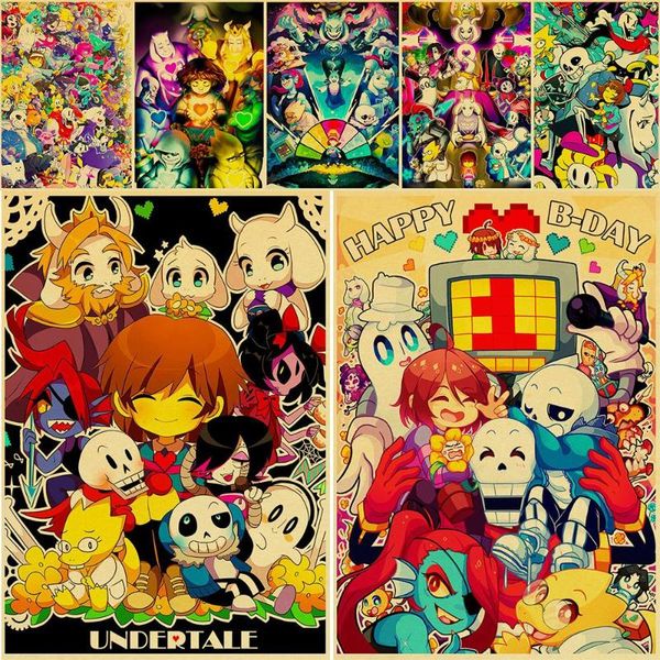 paintings role-playing storytelling cartoon game undertale kraft paper poster secret room cafe home vintage art painting wall decoration
paintings role-playing storytelling cartoon game undertale kraft paper poster secret room cafe home vintage art painting wall decoration