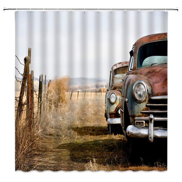 retro car shower curtain dilapidated vintage car with iron fence on an empty farm winter,70x70 inch polyester fabric bathroom
retro car shower curtain dilapidated vintage car with iron fence on an empty farm winter,70x70 inch polyester fabric bathroom