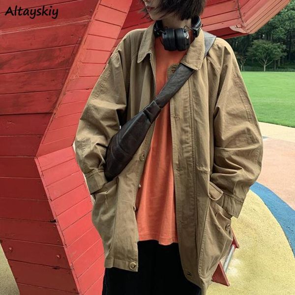 women's jackets basic women turn-down collar simple pure ulzzang cool high street teenagers vintage all-match pockets outerwear, Black;brown
women's jackets basic women turn-down collar simple pure ulzzang cool high street teenagers vintage all-match pockets outerwear, Black;brown