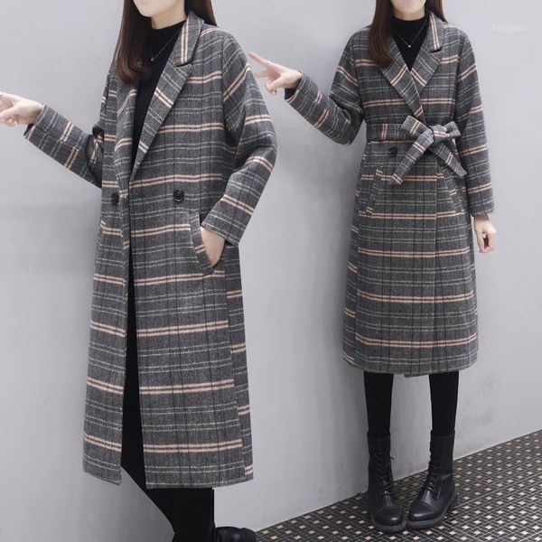 double sided cashmere overcoat women's middle and long 2021 spring dress pure wool loose fit casual tweed coat & blends, Black
double sided cashmere overcoat women's middle and long 2021 spring dress pure wool loose fit casual tweed coat & blends, Black