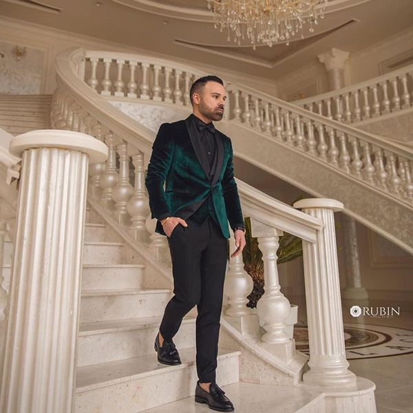 green velvet one button wedding groom tuxedos shawl lapel men suits party blazer prom business designer (jacket+pants), Black;gray
green velvet one button wedding groom tuxedos shawl lapel men suits party blazer prom business designer (jacket+pants), Black;gray