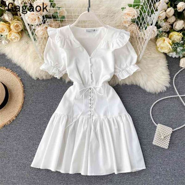 woman dress summer v-neck puff sleeve ruffles mini solid dresses slim korean fashion chic sweet vestidos 210531, Black;gray
woman dress summer v-neck puff sleeve ruffles mini solid dresses slim korean fashion chic sweet vestidos 210531, Black;gray