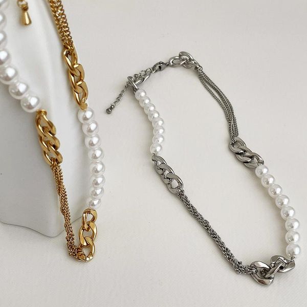 chokers allme elegant simulation pearl beaded necklace for women girls 2 styles gold silver color chain accessories, Golden;silver
chokers allme elegant simulation pearl beaded necklace for women girls 2 styles gold silver color chain accessories, Golden;silver