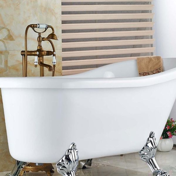 wholesale and retail luxury antique brass floor mounted bathroom tub faucet w/ hand shower sprayer filler mixer tap sets
wholesale and retail luxury antique brass floor mounted bathroom tub faucet w/ hand shower sprayer filler mixer tap sets