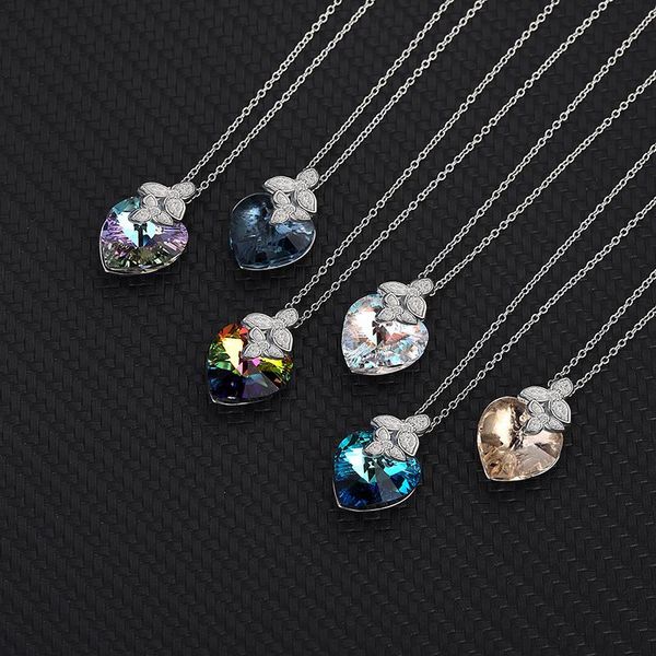 chains fashion s925 sterling silver necklace female temperament and hundred crystal heart-shaped leaves pendant collarbone chain
chains fashion s925 sterling silver necklace female temperament and hundred crystal heart-shaped leaves pendant collarbone chain