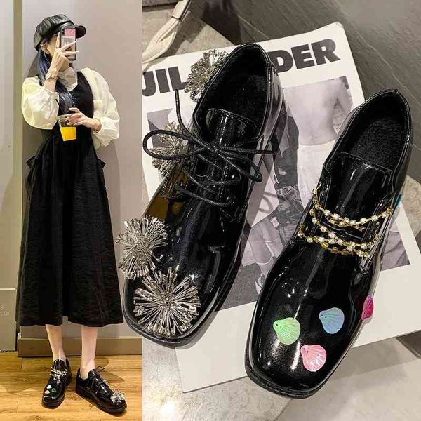 dress shoes design brooch flowers novel patent leather women fashion luxury brand oxford casual sl0q, Black
dress shoes design brooch flowers novel patent leather women fashion luxury brand oxford casual sl0q, Black