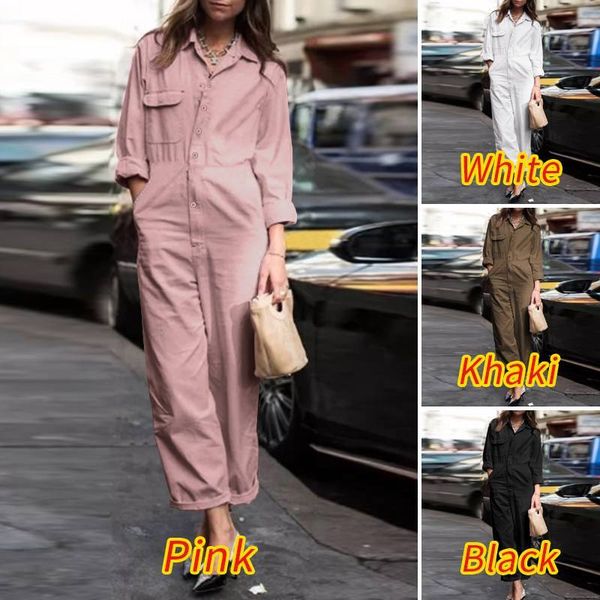 overalls for women long sleeve jumpsuits vintage lapel neck playsuits 2021 vonda female pants ladies casual pant plus size 5xl, Black;white
overalls for women long sleeve jumpsuits vintage lapel neck playsuits 2021 vonda female pants ladies casual pant plus size 5xl, Black;white