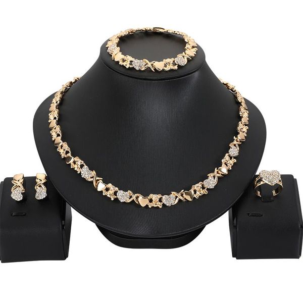 earrings & necklace arrival jewelry sets for women african wedding gifts trendy bear and heart ring collares set, Silver
earrings & necklace arrival jewelry sets for women african wedding gifts trendy bear and heart ring collares set, Silver