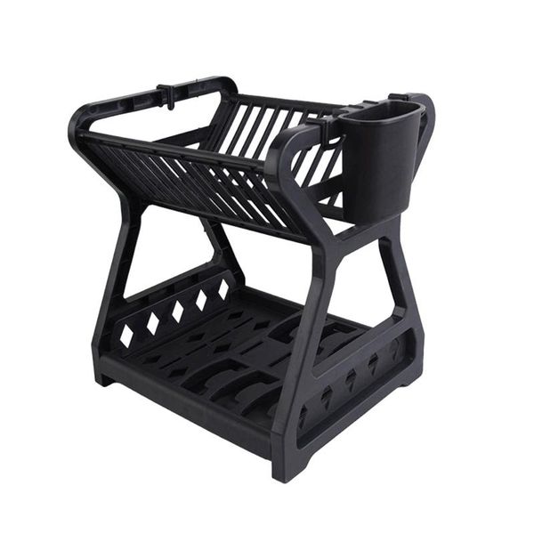 double-layer kitchen dish bowl draining storage rack with chopstick cage household tableware organizer tray box basket & organization
double-layer kitchen dish bowl draining storage rack with chopstick cage household tableware organizer tray box basket & organization